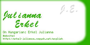 julianna erkel business card